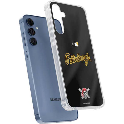 MLB Pittsburgh Pirates Alternate/Away Jersey Galaxy A35 5G Clear Case